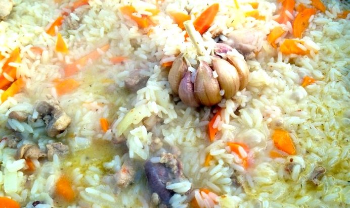 Плов из кролика