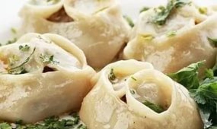 Манты в пароварке с картошкой и мясом