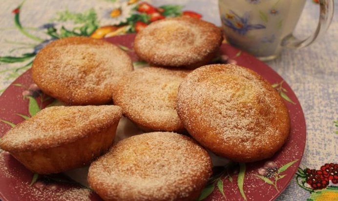 Творожные кексы в формочках