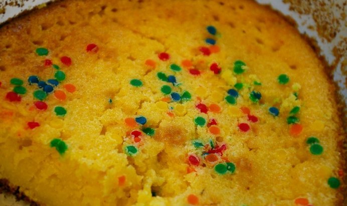 Утренний кекс с мандаринами и кунжутом