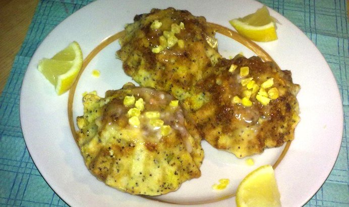 Лимонные кексы с маком
