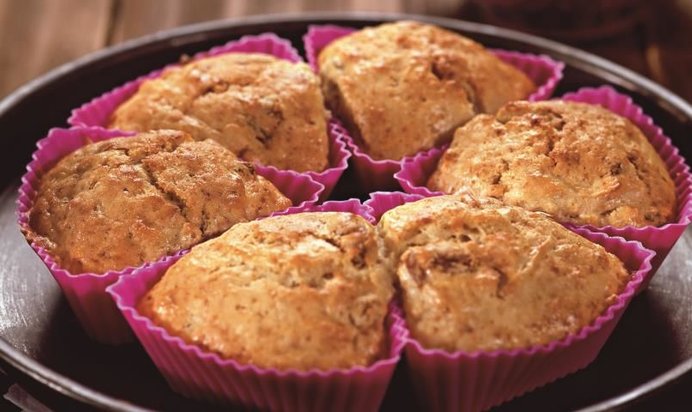 Яблочные кексы