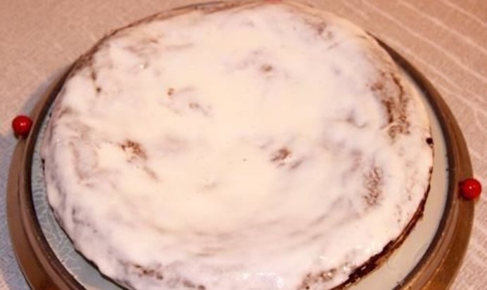 Торт сметанно медовый