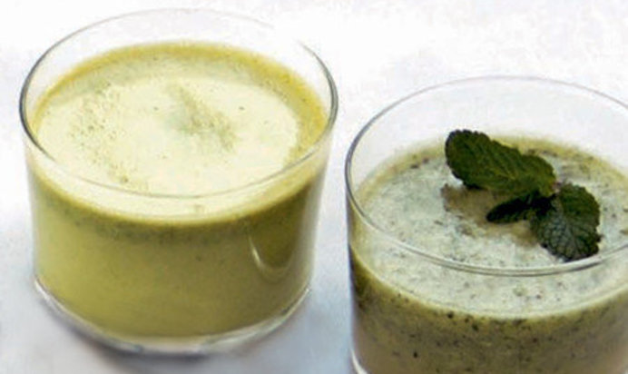 Фисташковое молоко и мятный smoothie