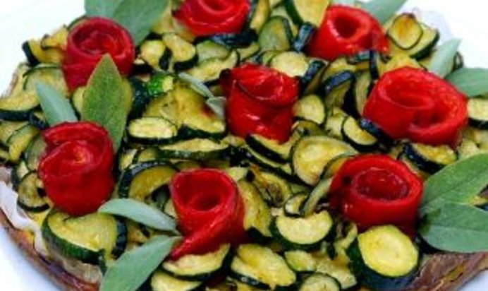 Овощной торт без теста