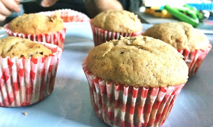 Маффины с бананом и корицей