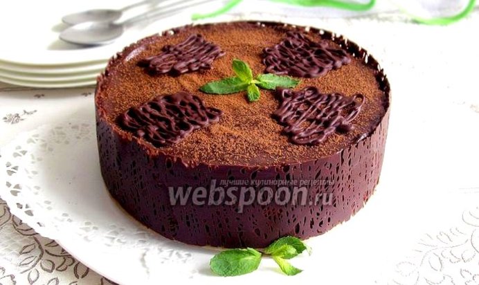 Шоколадный торт без выпечки