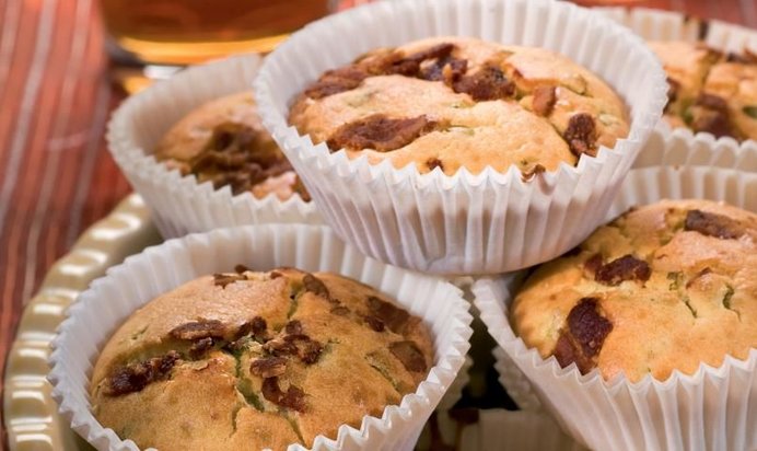 Кексы с беконом