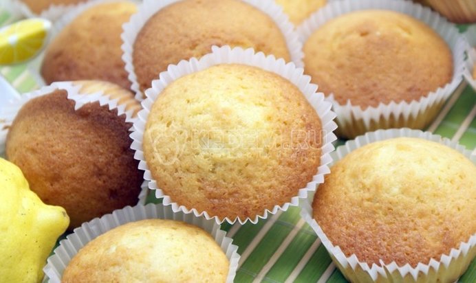 Лимонные кексы