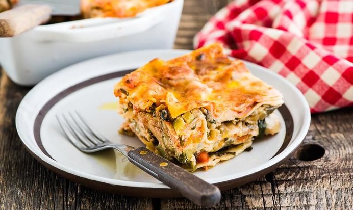 Домашняя овощная лазанья