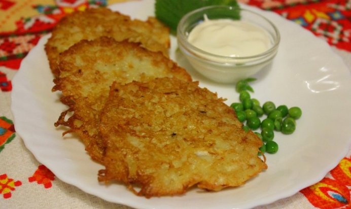 Оладьи из картофеля и репы