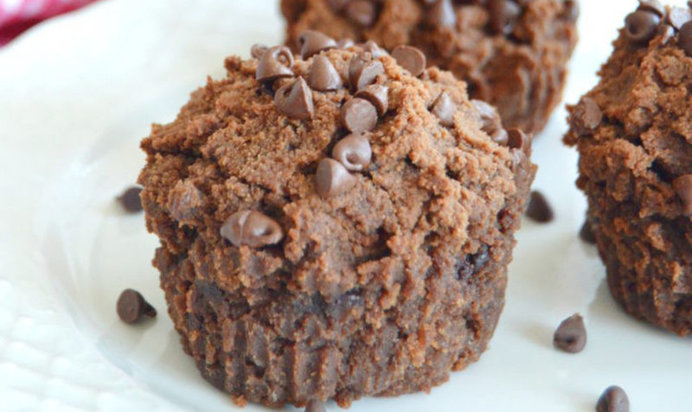 Шоколадные маффины на кокосовом йогурте