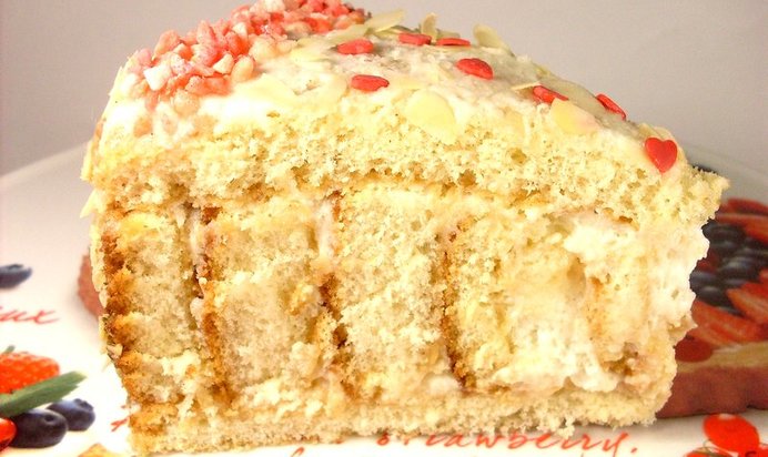 Торт с йогуртовым кремом