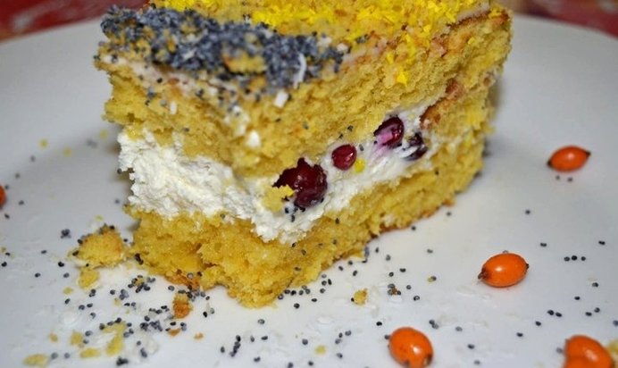 Блинный торт с грибами