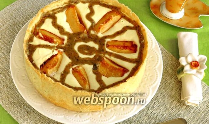 Творожно-фруктовый торт с курдом из базилика «Карусель»