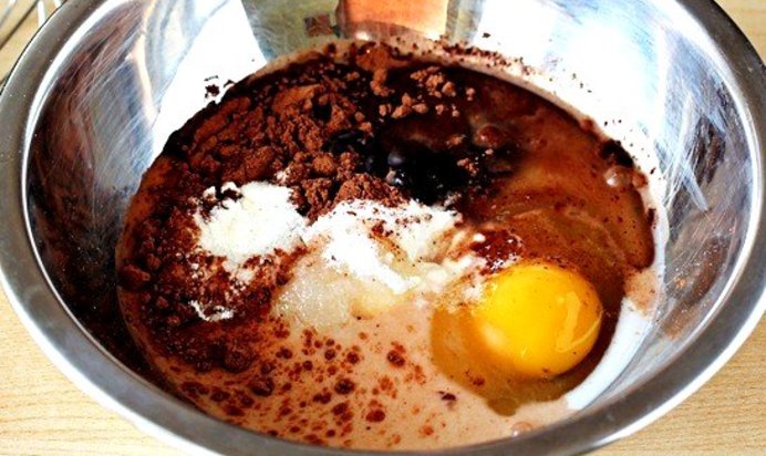 Шоколадный кекс в кружке за 5 минут