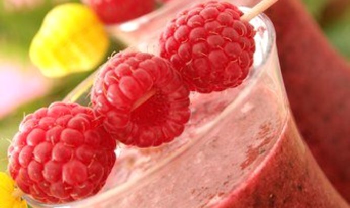 Чернично-малиновый шейк