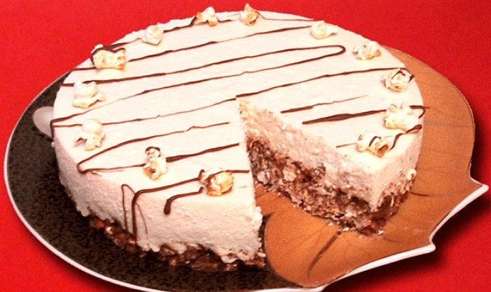 Торт с воздушной кукурузой