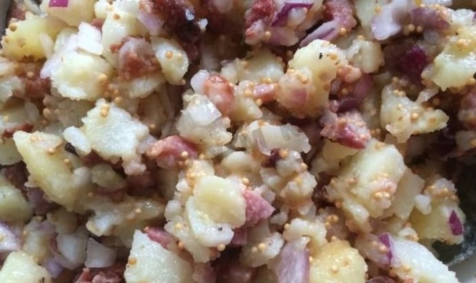 Салат с белой горчицей