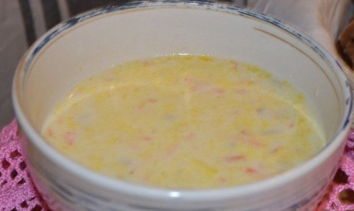 Сырный суп с белыми грибами