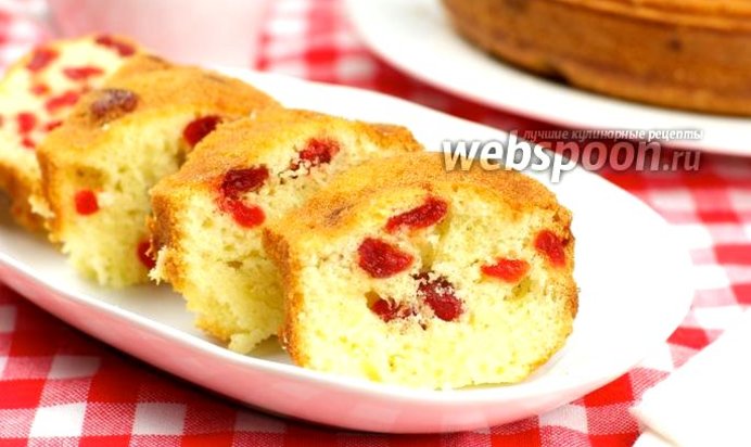 Кекс с вишней