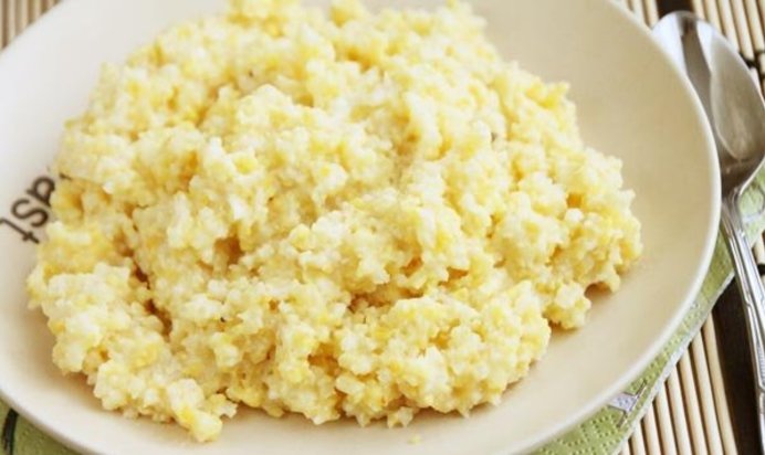 Кукурузная каша в микроволновке
