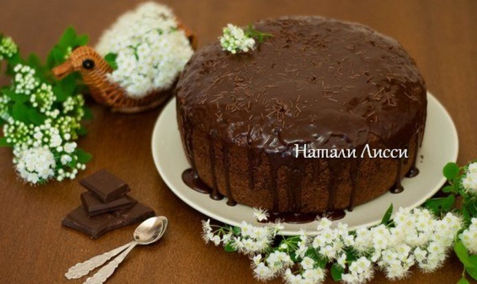 Ну очень шоколадный кекс с секретом