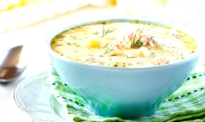 Молочная уха