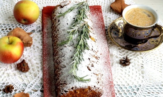 Медовый кекс с яблоком « Запах Рождества»