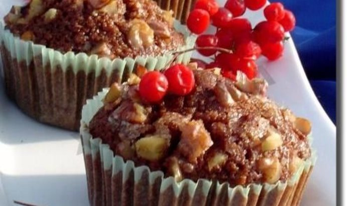 Кексы тыквенные с орехами и корицей