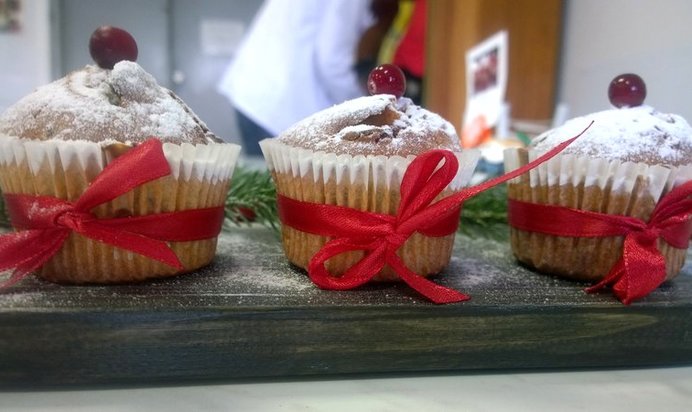 Новогодние маффины «Пряная клюква»