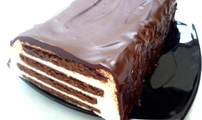 Легкий творожный торт