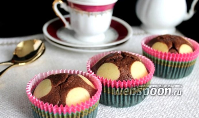 Маффины в горошек