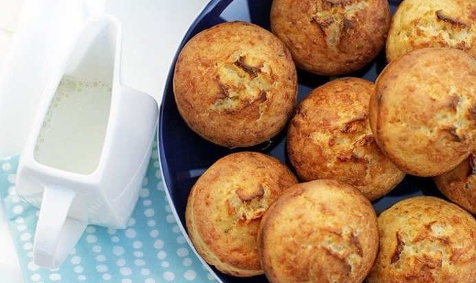 Постные яблочные маффины