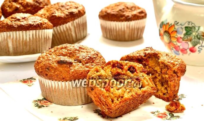 Кексы с отрубями и годжи