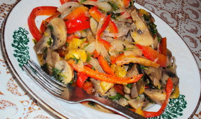 Теплый салат Афина Паллада