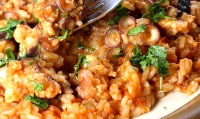 Ризотто с осьминогом (Risotto con polpo)