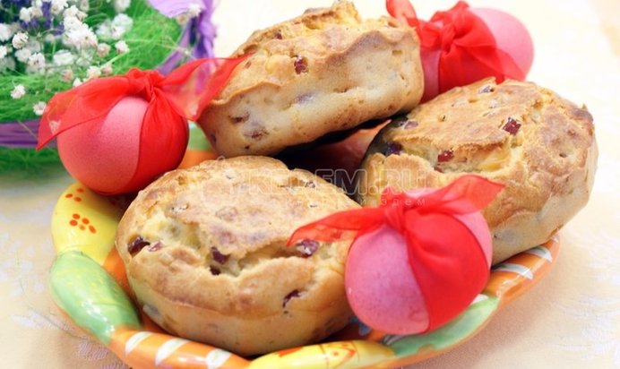 Закусочные кексы на Пасху