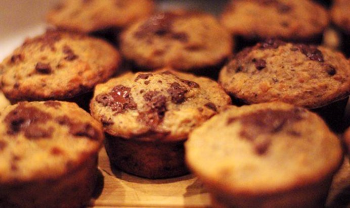 Бананово-ореховые маффины