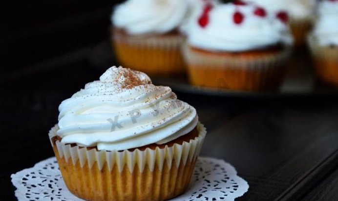 Кексы с тыквенным пюре