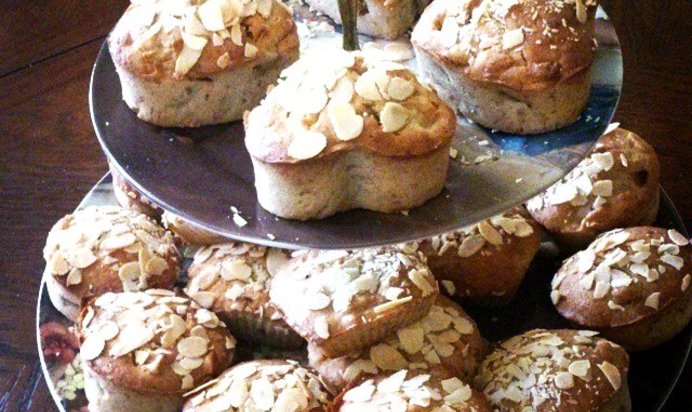 Яблочно-банановые кексы