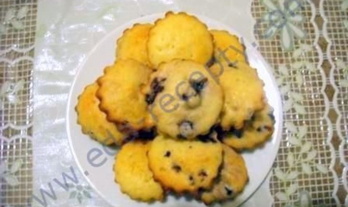 Мини кексы с ежевикой
