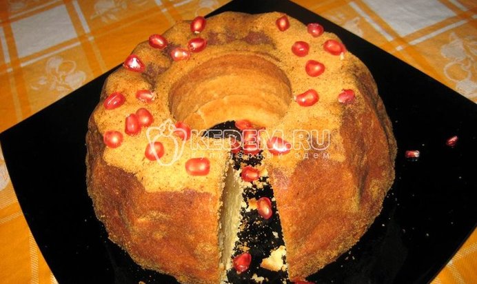 Творожный кекс с лимоном