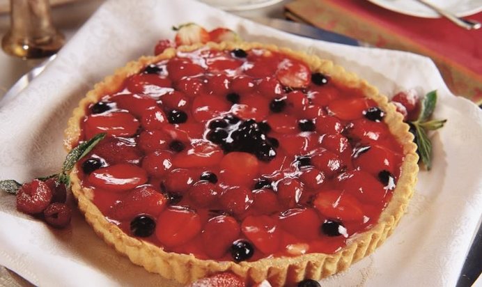 Летний песочный торт