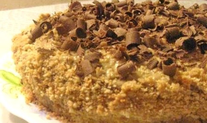 Торт орехово-кофейный