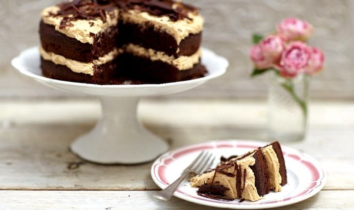 Пряный кофейно-шоколадный торт