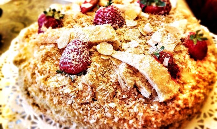 Торт «Наполеон» классический из готового теста