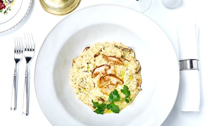 Ризотто с белыми грибами из ресторана BUONO