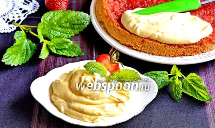 Крем из сметаны и сгущёнки для торта