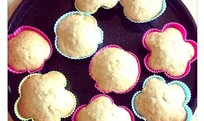 Маффины с яблоками, морковью и бананами